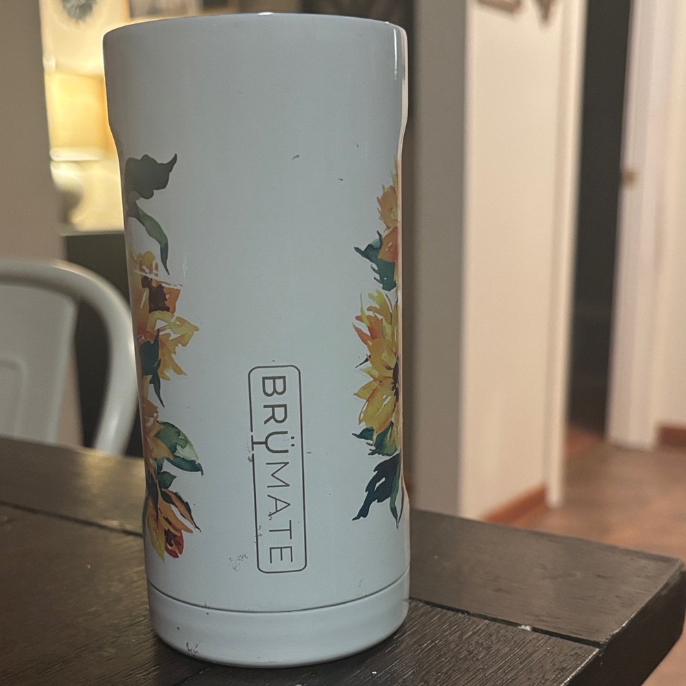 BrüMate White Floral Tumbler